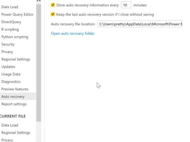 First Power BI dashboard screenshot