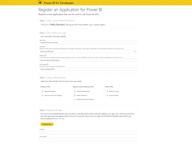 Screenshot 1 from ‘Calling Power BI API using Power BI Desktop to document Power BI Service’