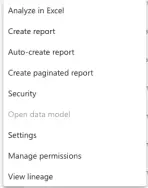 Screenshot 3 of 3 showing document powerbi workspaces - create report
